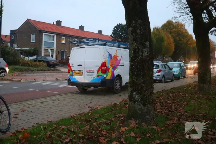 Botsing tussen een fietser en bestelbus