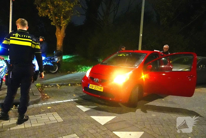 Fietser geschept door automobilist