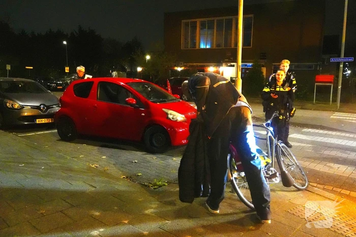 Fietser geschept door automobilist