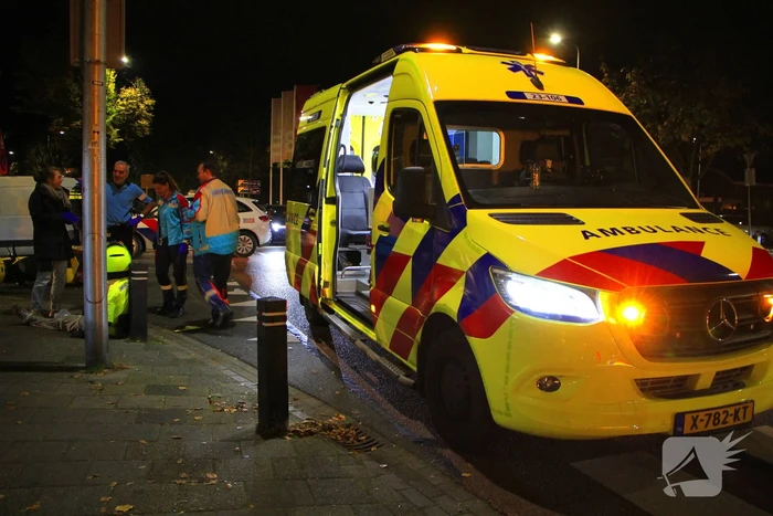 Pizzabezorger geschept op kruising