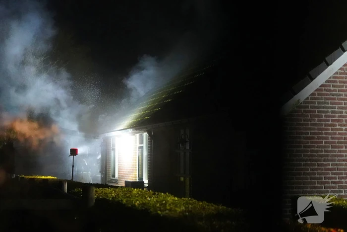 Flinke rookontwikkeling bij woningbrand