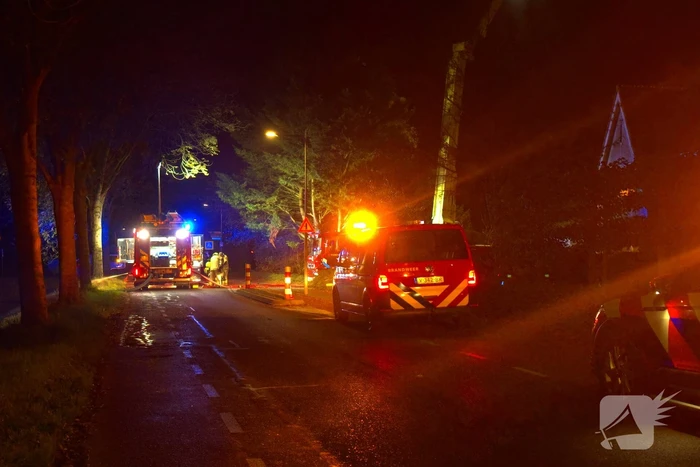 Brandweer zet drone in bij woningbrand