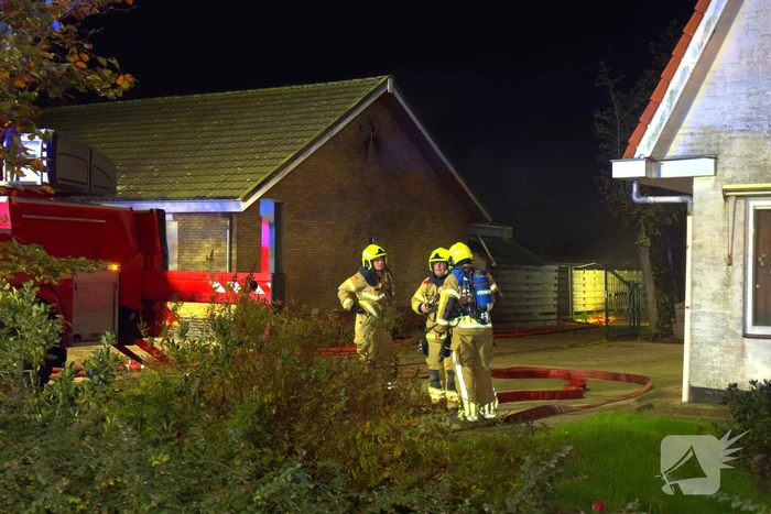 Brandweer zet drone in bij woningbrand