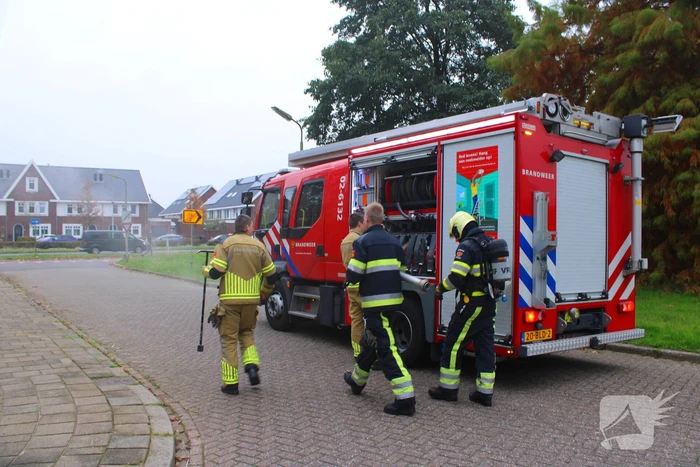Veel rookontwikkeling bij brand in ondergrondse container