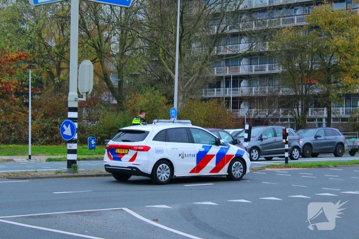 Automobilist klapt op paal