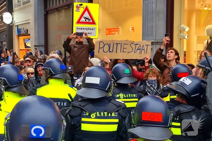 Politie grijpt in bij verboden demonstratie