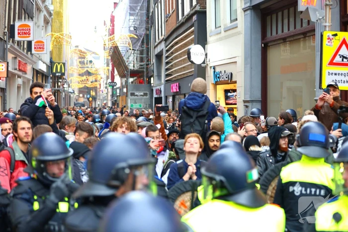Politie grijpt in bij verboden demonstratie