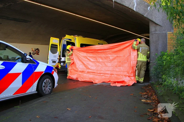 Fietser aangereden door veegwagen