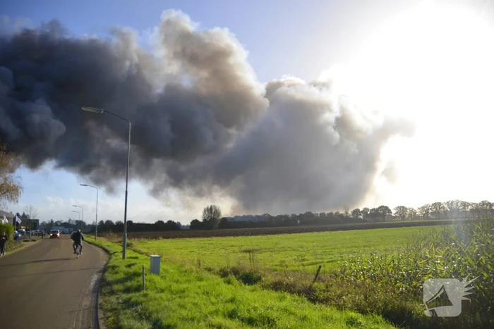 Hulpdiensten groots ingezet voor brand
