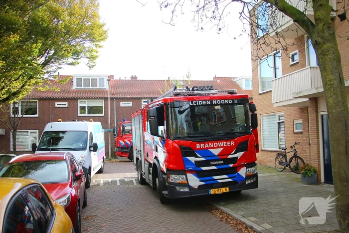 Gasleiding beschadigd na botsing met paaltje
