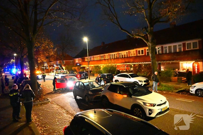 Kop-staart botsing met drie voertuigen zorgt voor verkeershinder