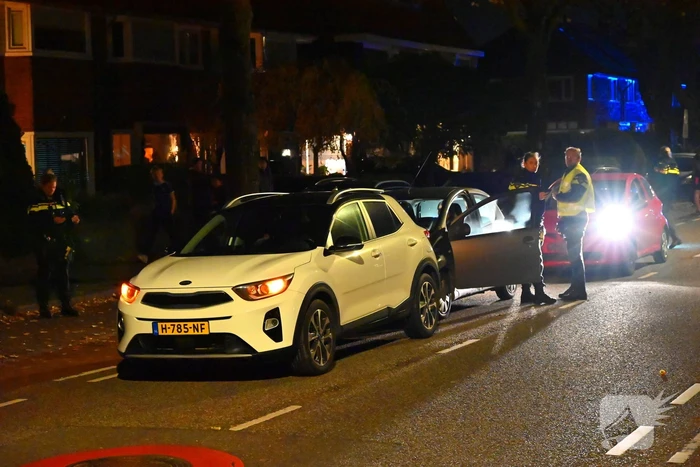 Kop-staart botsing met drie voertuigen zorgt voor verkeershinder