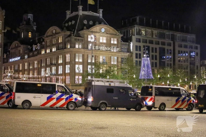Opnieuw demonstratie, politie grootschalig aanwezig