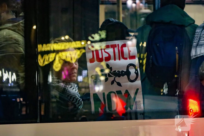 Opnieuw demonstratie, politie grootschalig aanwezig