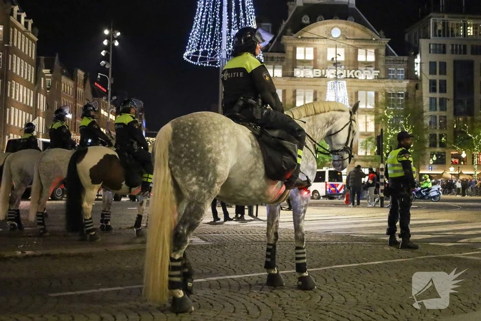 Opnieuw demonstratie, politie grootschalig aanwezig