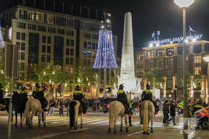 Opnieuw demonstratie, politie grootschalig aanwezig