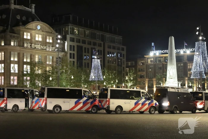 Opnieuw demonstratie, politie grootschalig aanwezig
