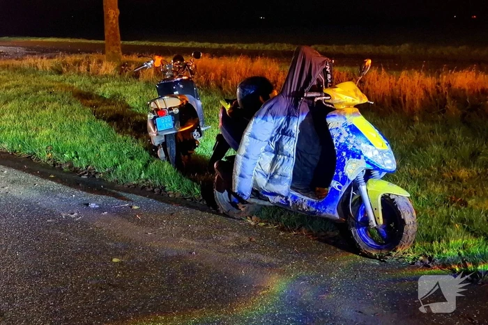 Modderige weg leidt tot ongeval voor scooterrijder