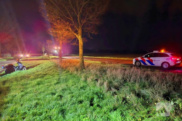 Modderige weg leidt tot ongeval voor scooterrijder