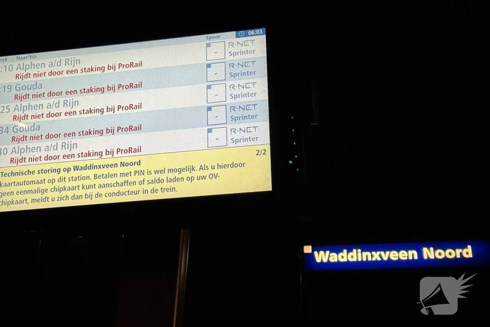 ProRail-staking leidt tot lege stations