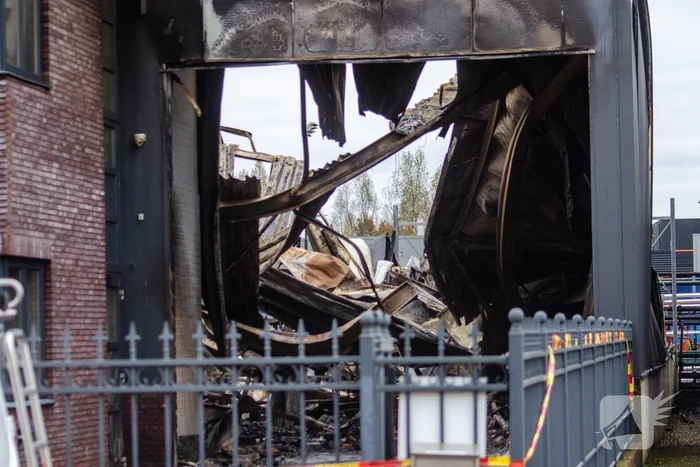Schade is goed te zien na brand in brandbeveiligingsbedrijf