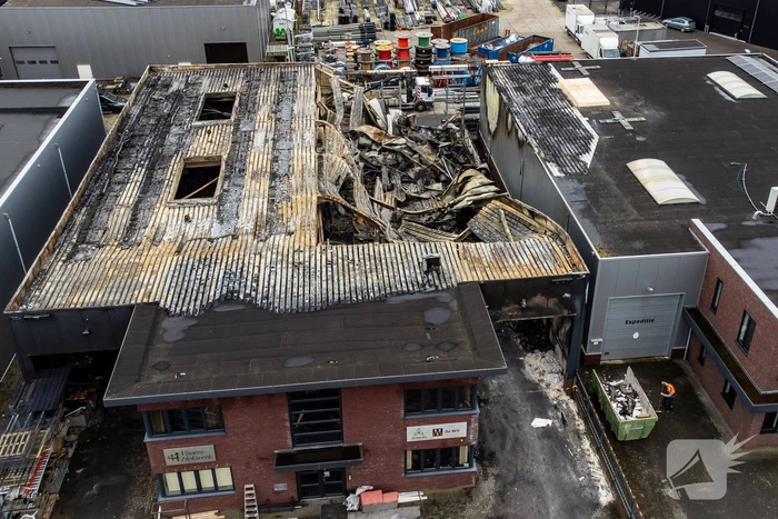 Schade is goed te zien na brand in brandbeveiligingsbedrijf