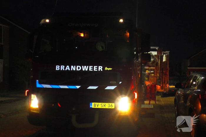 Brandweer heeft moeite om brand te blussen