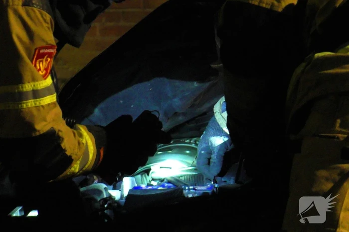 Brandweer heeft moeite om brand te blussen
