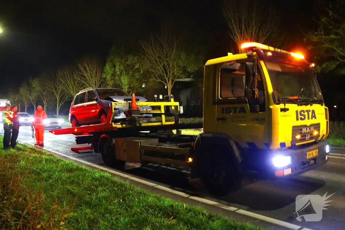 Kop-staartbotsing tussen twee voertuigen
