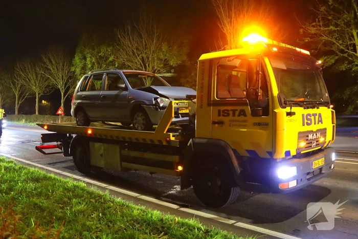Kop-staartbotsing tussen twee voertuigen