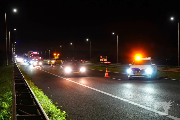 Zeven kilometer file na ongeval op snelweg