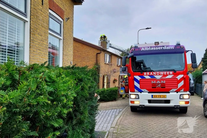 Schoorsteenbrand in de kiem gesmoord