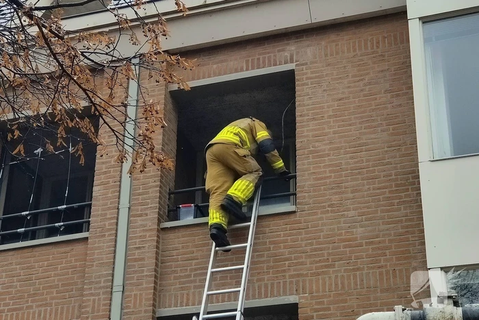 Brandweer redt duif die vast zit op balkon