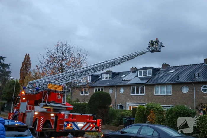 Schoorsteenbrand trekt veel bekijks
