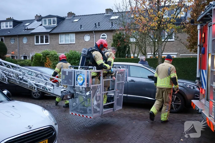 Schoorsteenbrand trekt veel bekijks