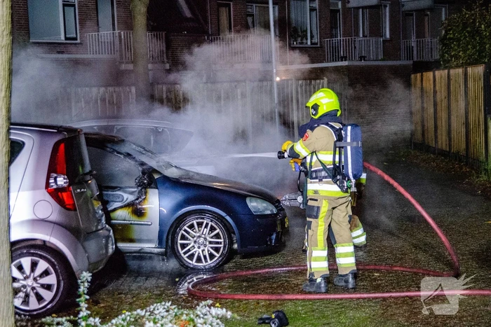 Geparkeerde auto uitgebrand in nachtelijke uren