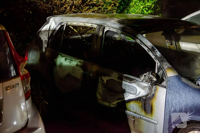 Geparkeerde auto uitgebrand in nachtelijke uren