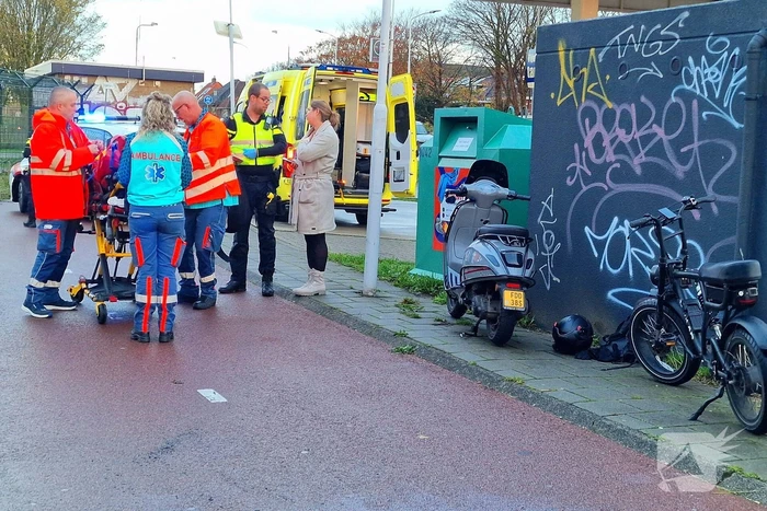 Scooterrijder en fatbiker botsen op fiestpad