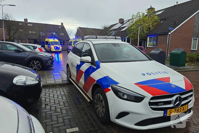 Traumahelikopter landt voor medische noodsituatie