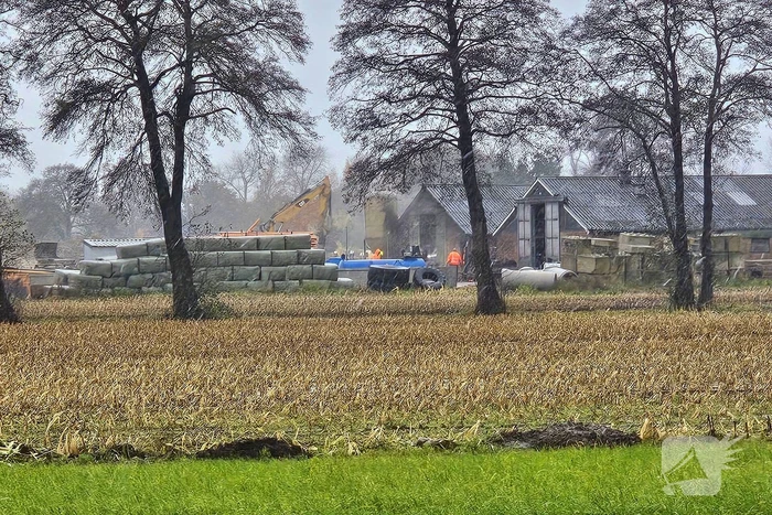 Twee koeien overleden bij brand in stal