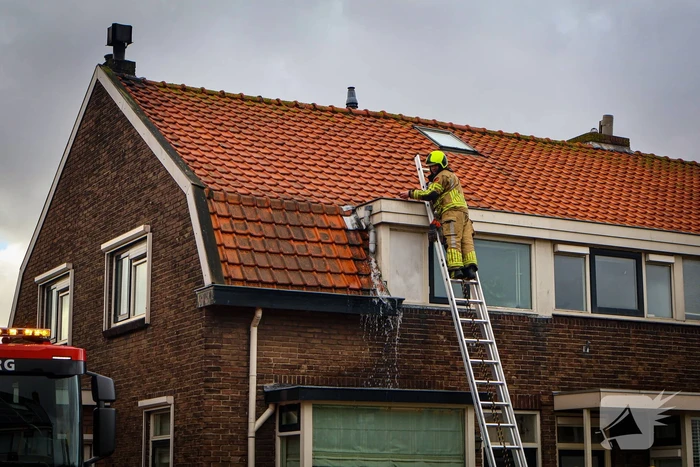 Wateroverlast door verstopte regenpijp