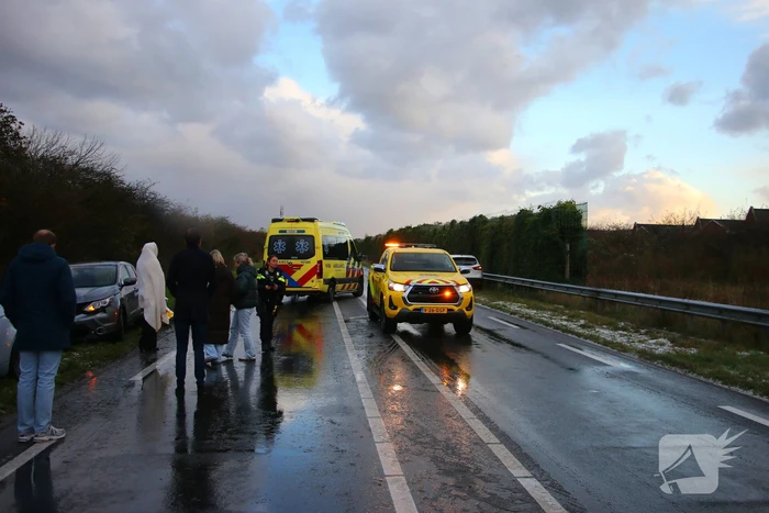 Kettingbotsing zorgt voor flinke file