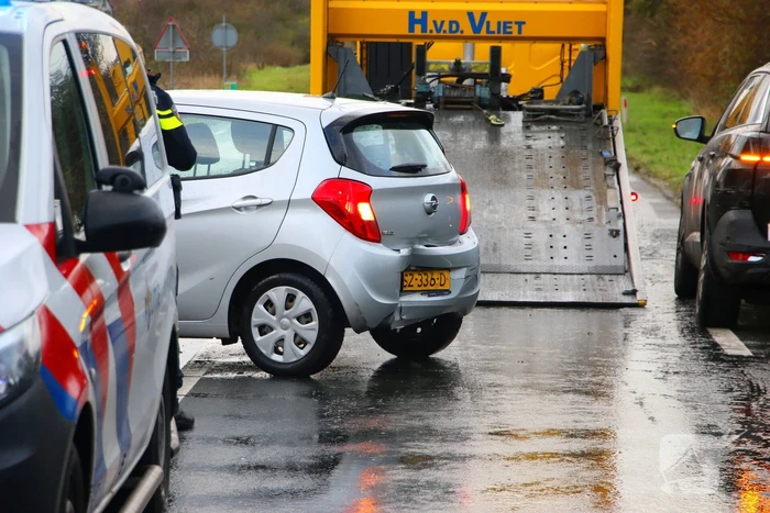 Kettingbotsing zorgt voor flinke file