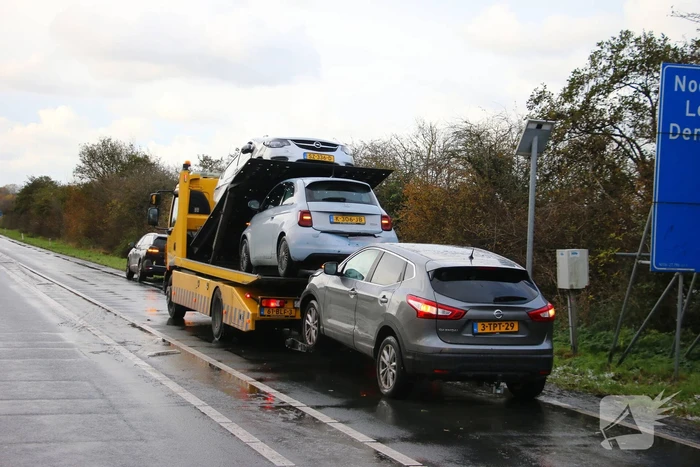 Kettingbotsing zorgt voor flinke file