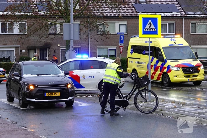 Fietser gewond bij aanrijding met auto