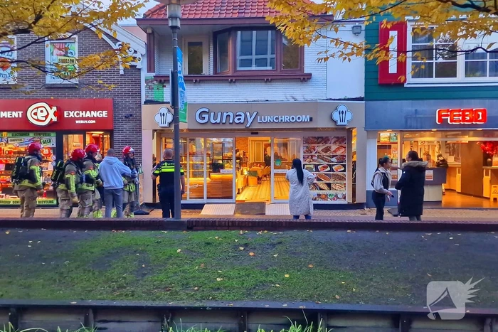 Brand in afvoerpijp van lunchroom
