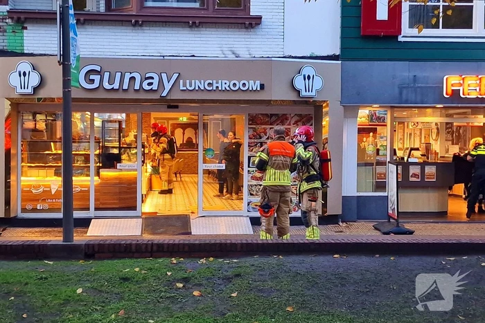 Brand in afvoerpijp van lunchroom