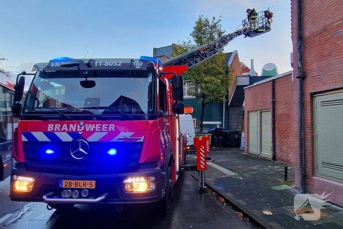 Brand in afvoerpijp van lunchroom