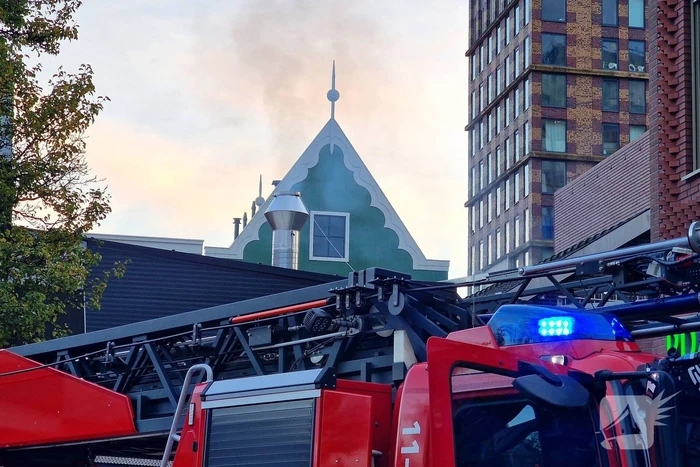 Brand in afvoerpijp van lunchroom