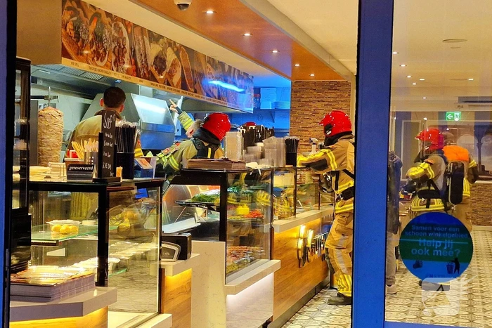 Brand in afvoerpijp van lunchroom